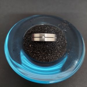 Stainless Diamond Band